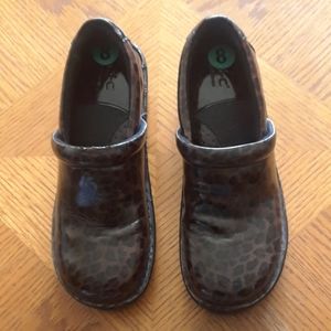 B.O.C.Leopard Print Slip on Clogs